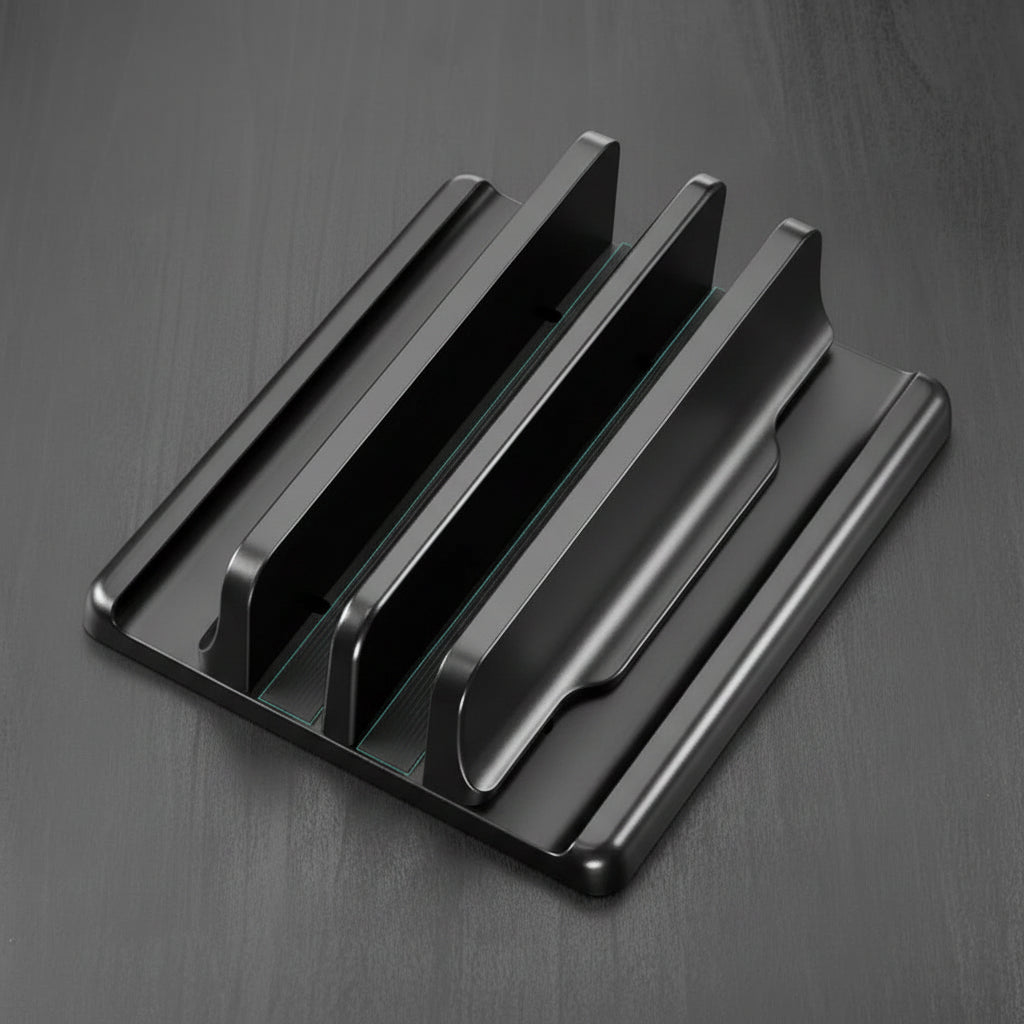 Support Vertical Réglable pour Ordinateur portable, Tablette & Smartphone