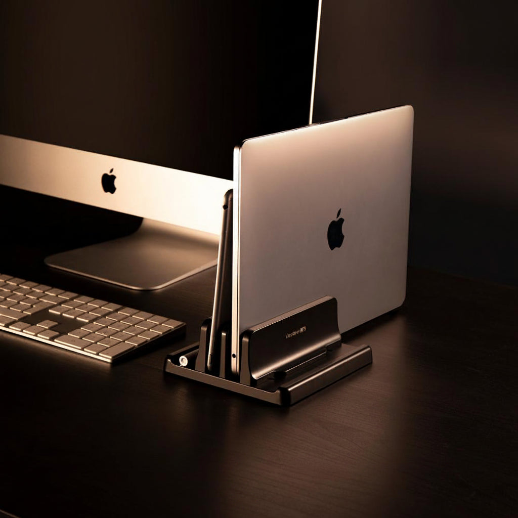 Support Vertical Réglable pour Ordinateur portable, Tablette & Smartphone