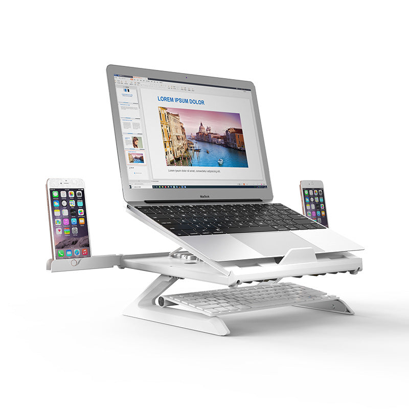 Support Ordinateur Portable Ajustable en Aluminium